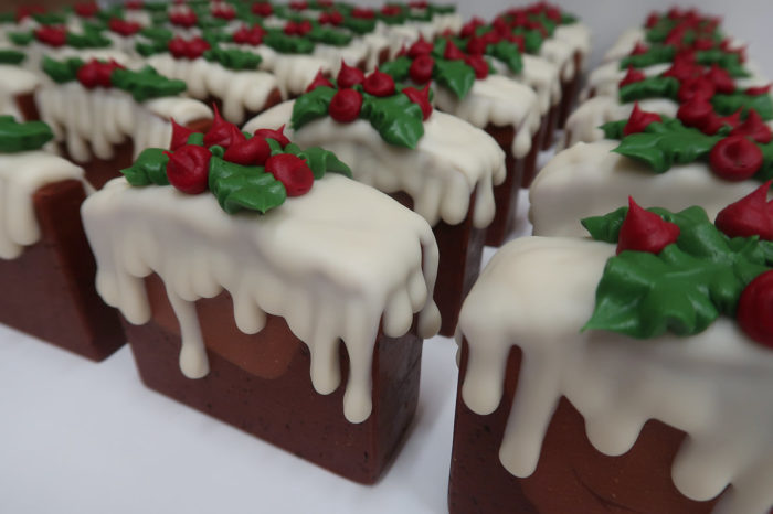 Winterliche Gingerbread Christmas Pudding Seife