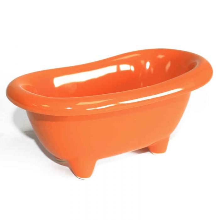 Keramikbadewanne in orange