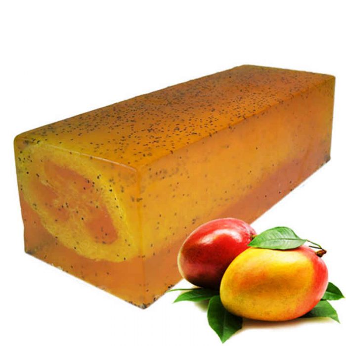 Mega-Mango-Massage Luffa Seife