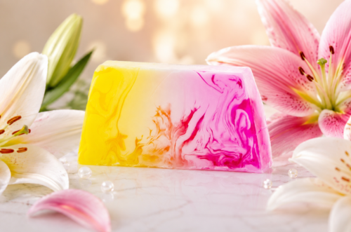 Blumenseife Lilie