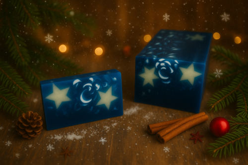 Winterseife Blue Stars