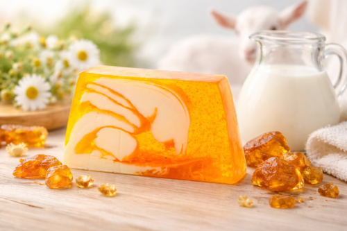 Cremige Amber & Ziegenmilch Seife