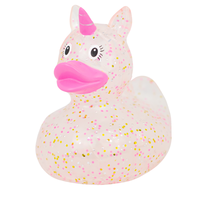Glitzer Einhorn Ente