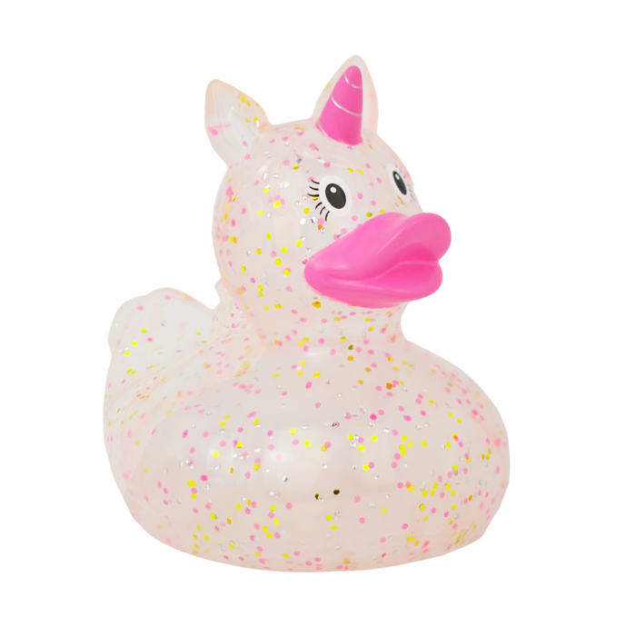 Glitzer Einhorn Ente