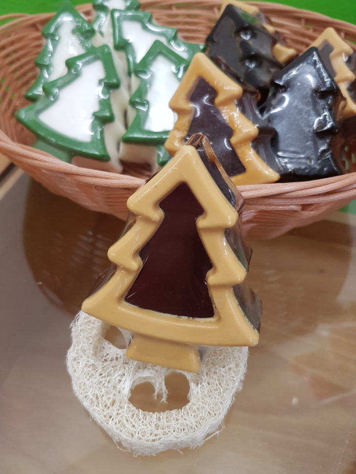 Weihnachtsbaum Seife Schokolade