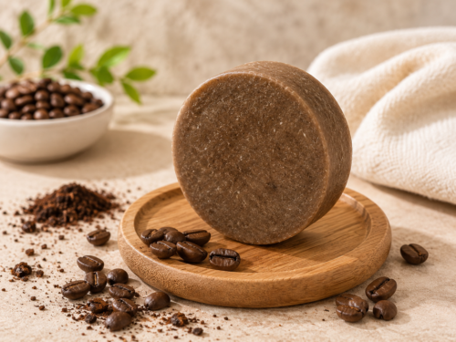 Festes Shampoo Kaffee